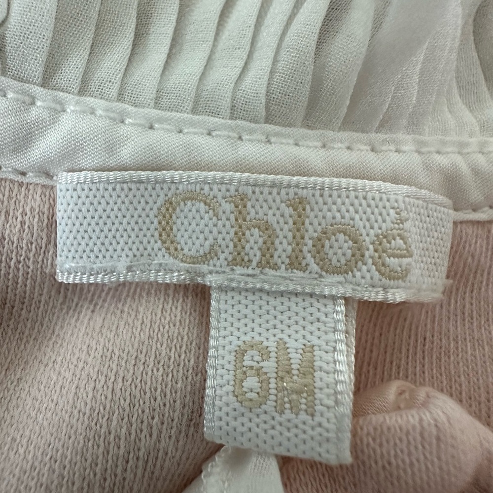 Pink Ruffled Chloe sleeper One Piece - Picture 4 of 5